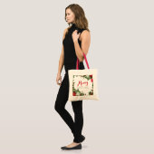 Tote Bag Joyeux Noël de verdure (Devant (modèle))