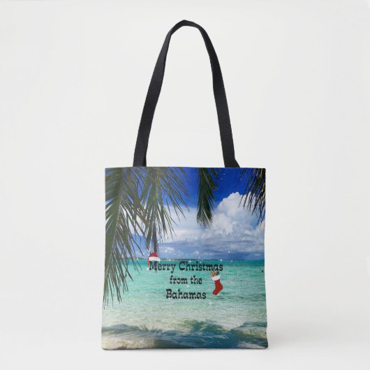 Tote Bag Joyeux Noël des Bahamas (Devant)