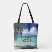 Tote Bag Joyeux Noël des Bahamas (Dos)