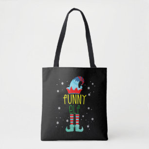 Tote Bag Joyeux Noël - Drôle elfe de Noël