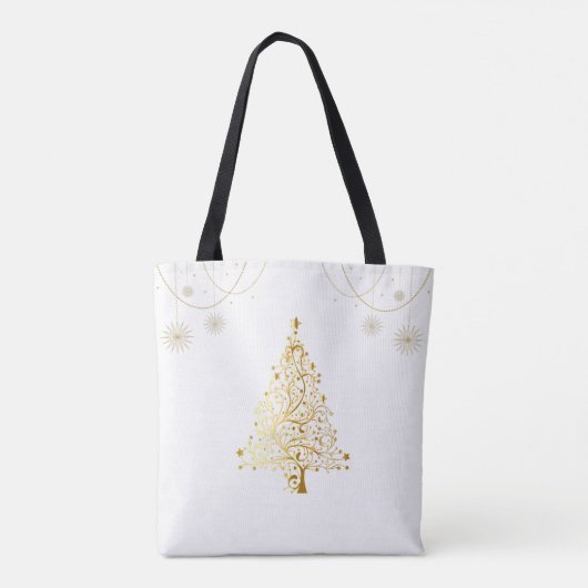 Tote Bag Joyeux Noël en or (Dos)