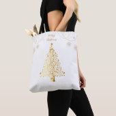 Tote Bag Joyeux Noël en or (De près)
