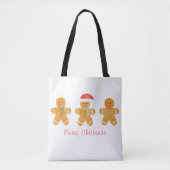 Tote Bag Joyeux Noël Gingerbread Hommes (Devant)
