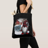 Tote Bag Joyeux Noël Gnome (De près)