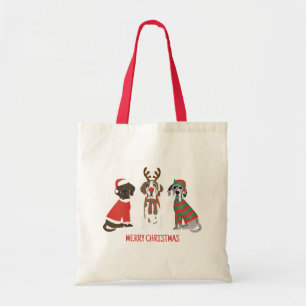 Tote Bag Joyeux Noël Grands Chiens Danois