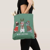 Tote Bag Joyeux Noël Grands Chiens Danois (De près)