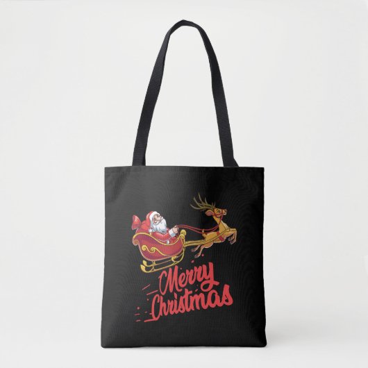 Tote Bag Joyeux Noël Hommes Femmes T Chemises. (Devant)