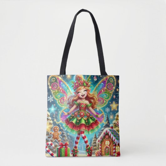 Tote Bag Joyeux Noël Joyeux Fairy Magic (Devant)