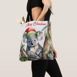 Tote Bag Joyeux Noël Koala assis à Gumtree