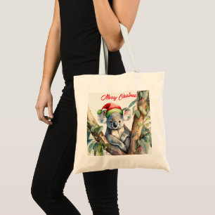 Tote Bag Joyeux Noël Koala assis dans Gumtree
