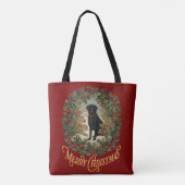 Tote Bag Joyeux Noël Labrador Retriever (Dos)