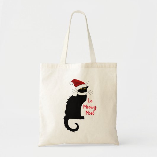 Tote Bag Joyeux Noël Le Conversation Noir Noël (Devant)