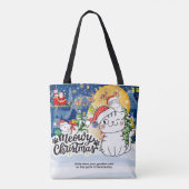 Tote Bag Joyeux Noël Miaou (Dos)