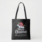 Tote Bag Joyeux Noël Noël Lumières Santa Hat Famille (Devant)