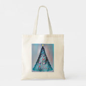 Tote Bag Joyeux Noël Painterly Tree Joyeuses Fêtes (Dos)