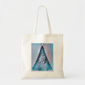 Tote Bag Joyeux Noël Painterly Tree Joyeuses Fêtes (Devant)