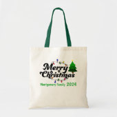 Tote Bag Joyeux Noël personnalisé (Devant)