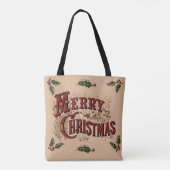 Tote Bag Joyeux Noël rustique 1876 (Dos)