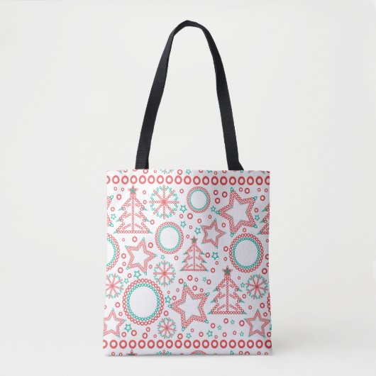 Tote Bag Joyeux Noël sans couture (Devant)