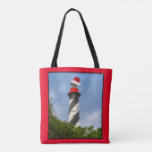 Tote Bag Joyeux Noël St Augustine Florida Lighthouse (Dos)