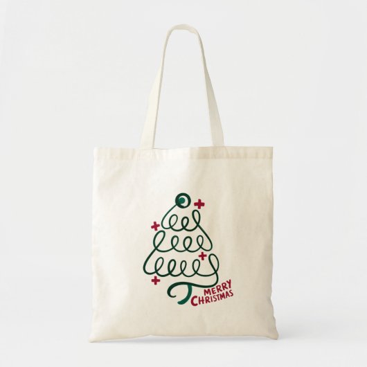 Tote Bag Joyeux Noël Stethoscope CNA Travailleur Médicale (Devant)