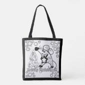Tote Bag Joyeux Noël Symbole du Nouvel An Souris Caricature (Dos)
