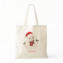 Joyeux Noël T-Shirt Fantôme Mignon Buvant du Choco