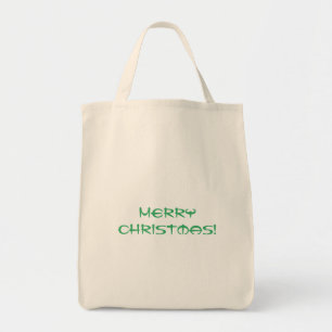 Tote Bag Joyeux Noël Texte imprimé faire Shopping Lover