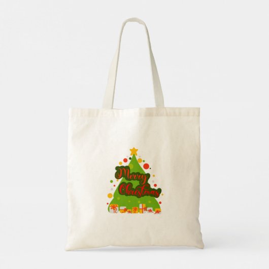 Tote Bag Joyeux Noël Tree fourre-tout (Dos)