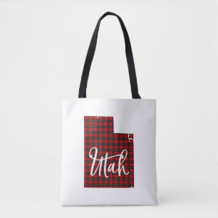 Tote Bag Joyeux Noël Utah Festif Retro Sunset Snowman