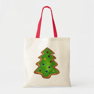 Tote Bag Joyeux Noël Vert sucre Cookie Tree Holiday
