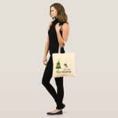 Tote Bag Joyeux Noël Yeti (Devant (modèle))
