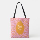 Tote Bag Joyeux OEuf d'orange de Pâques (Dos)
