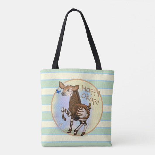Tote Bag Joyeux Okapi ! (Dos)