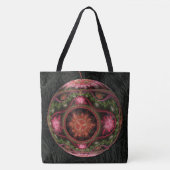 Tote Bag Joyeux ornement d'art fractal (Devant)