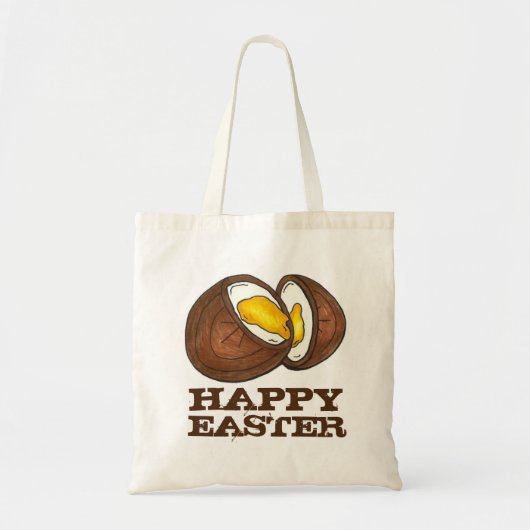 Tote Bag Joyeux Panier de Pâques Chocolat Crème Oeuf Fourre (Devant)