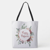 Tote Bag Joyeux Pâque Floral Pessa Art (Dos)
