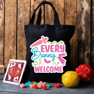 Tote Bag Joyeux Pâques. Oeufs mignons