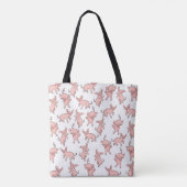 Tote Bag Joyeux piglets de danse (Dos)
