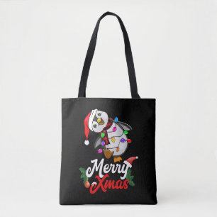 Tote Bag Joyeux pingouin de Noël