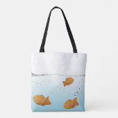 Tote Bag Joyeux poisson de natation Taiyaki (Dos)