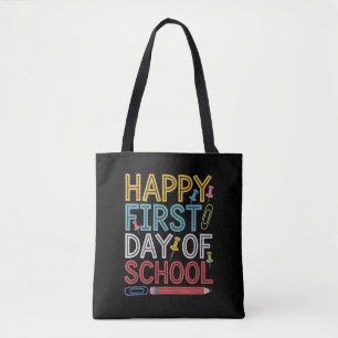 Tote Bag Joyeux Premier Jour D'École Retour À L'École