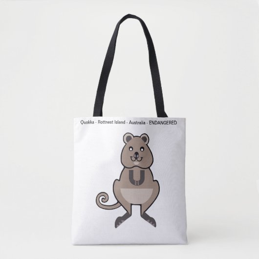 Tote Bag Joyeux QUOKKA - Australie - Nature - (Devant)