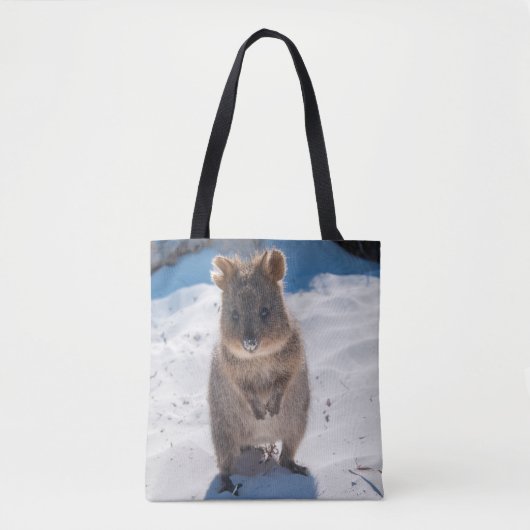 Tote Bag Joyeux Quokka sur la plage Australie (Devant)