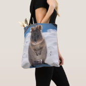 Tote Bag Joyeux Quokka sur la plage Australie (De près)