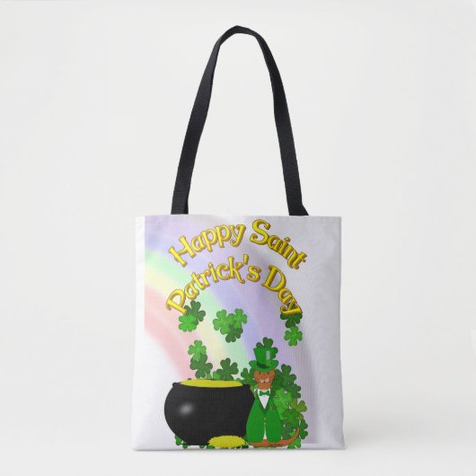 Tote Bag "Joyeux Saint Patrick’s Day Oliver." (Devant)