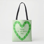 Tote Bag Joyeux St. Patricks Day Heart (Devant)