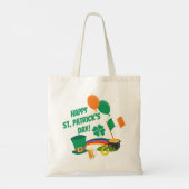 Tote Bag Joyeux symboles et traditions de la Saint Patrick (Dos)