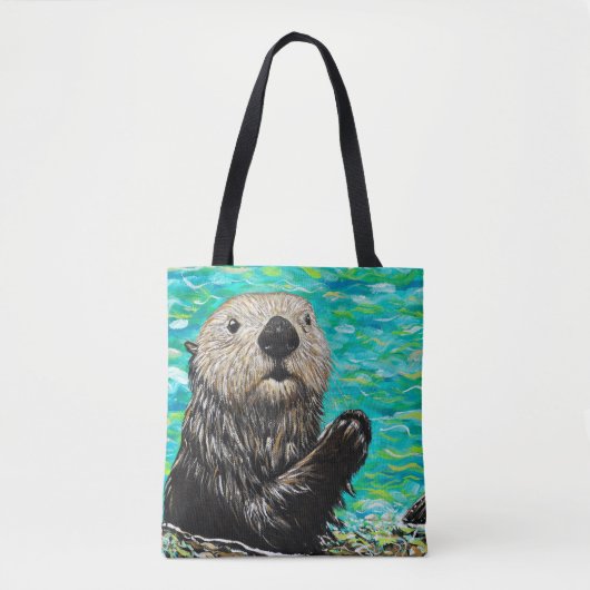 Tote Bag Joyeux tableau de la Petite Loupe de Mer (Devant)