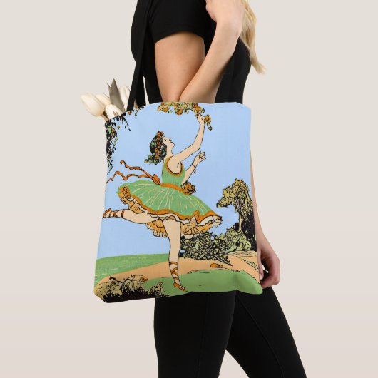 Tote Bag joyeux tirage de danseur (De près)